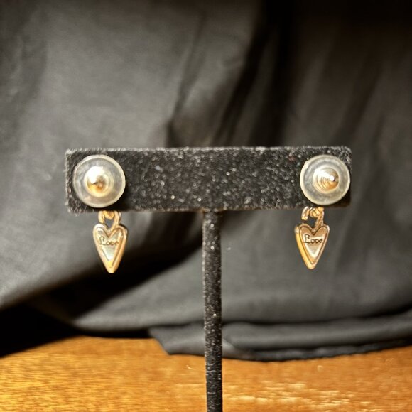 Brighton Heart Dangle Earrings with Original Heart Box Free Shipping - Picture 3 of 5